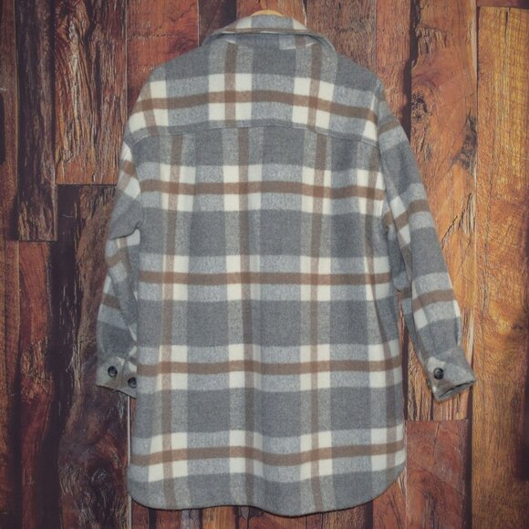 Storia Don’t Call Me Karen Oversized Shacket Shirt Jacket Women's L Heavyweight - Picture 5 of 7